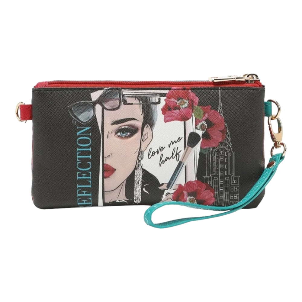 LOVE ME HALF 3 PIECE ACCESSORIES SET (POUCH Wallet, CARD CASE, COIN PURSE